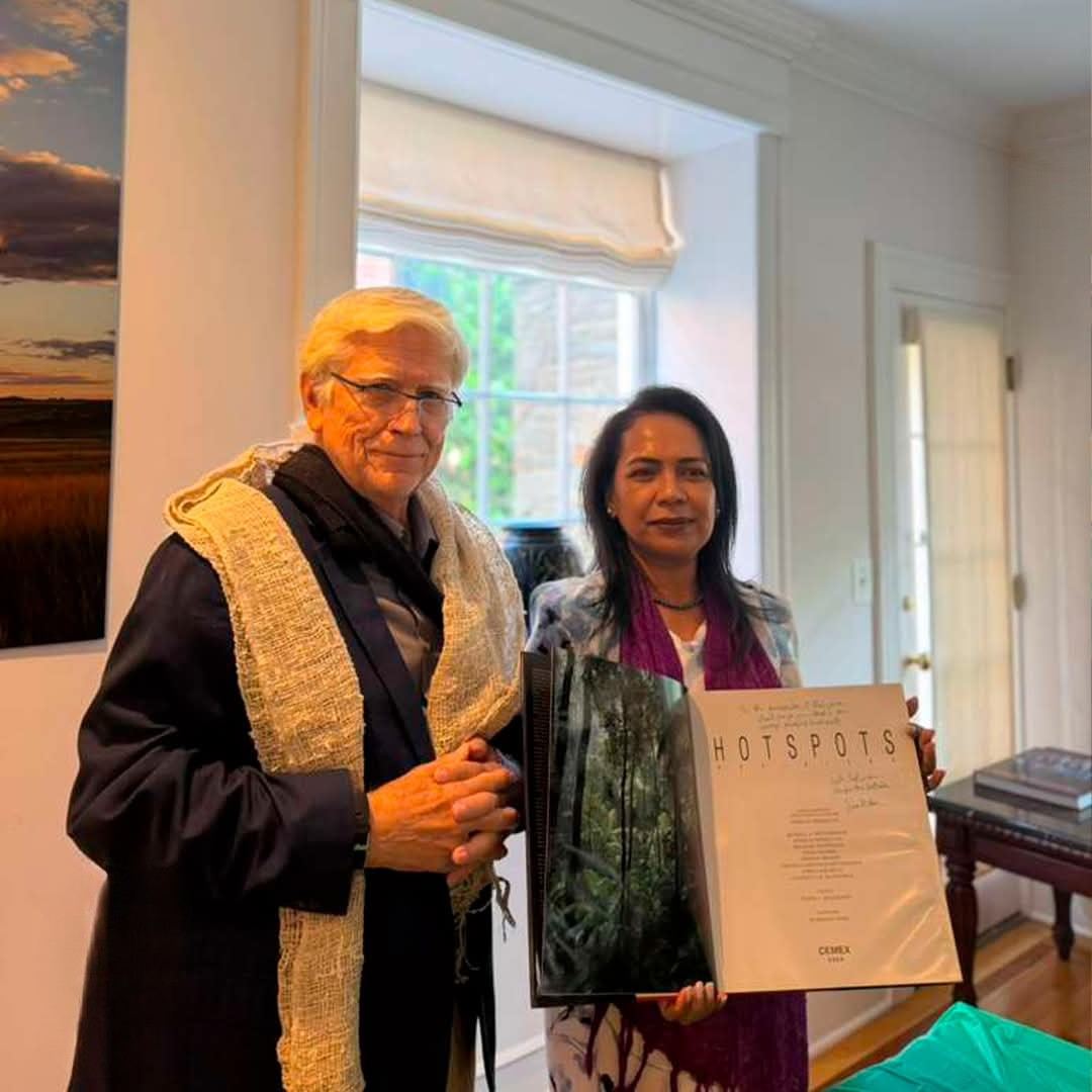 Ms Lantosoa Rakotomalala – Madagascar’s Ambassador to the United States, with Dr Russell A. Mittermeier, Ph.D. — Chief Conservation Officer, Re:wild, USA Roadshow, 2026.