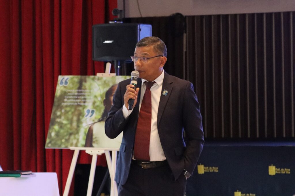 Dr Rija Ranaivoarison – Directeur Exécutif de la FAPBM, lors de la Réunion annuelle des contributeurs 2026